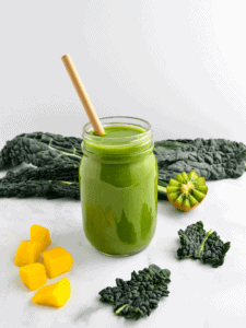 Mango Kiwi Kale Smoothie by Living Fresh Daily