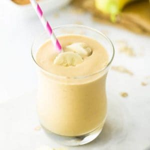 Peanut Butter Banana Smoothie by The Cozy Cook