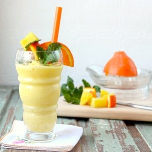 Pineapple Orange Creamsicle Smoothie by Vintage Kitty