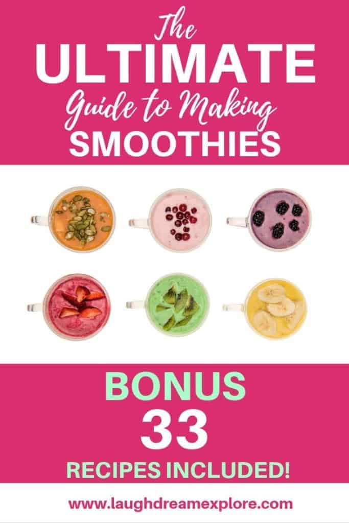 The ULTIMATE guide to making smoothies.  33 smoothie recipes included!