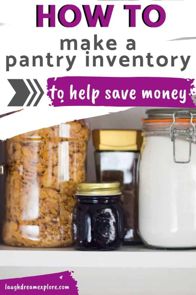 How to make a pantry inventory