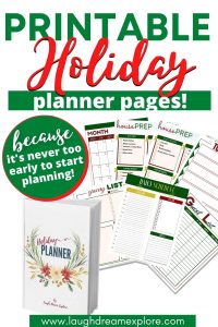 Holiday Planner Printable