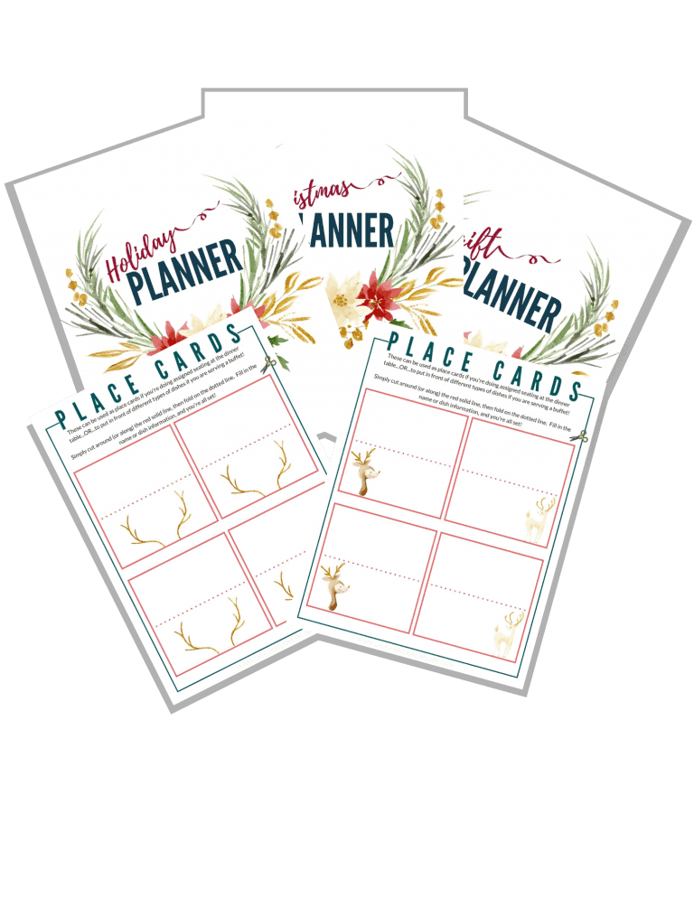 printable holiday planner