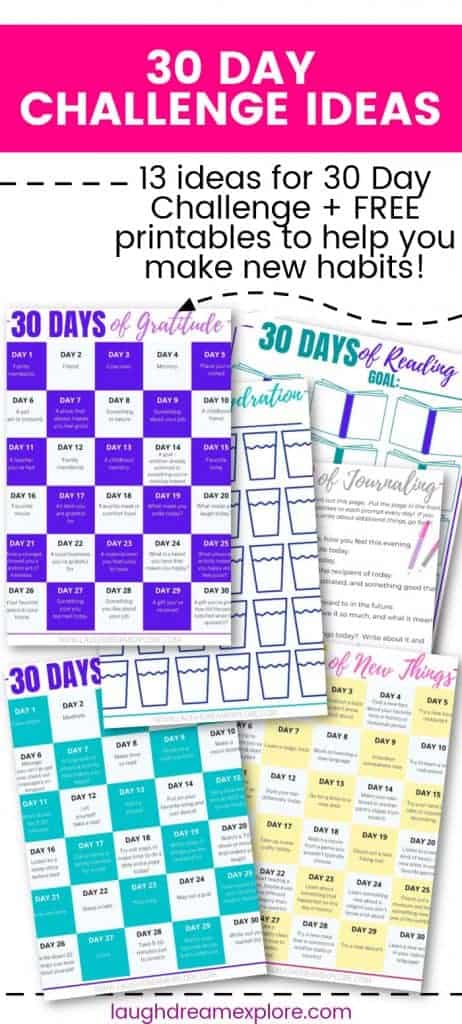 30 days challenge ideas